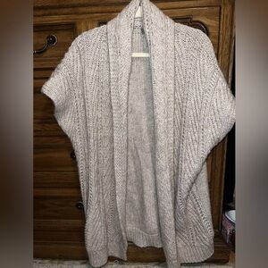 ELSAMANDA Made in Italy Beige Knit Sweater Cardigan Size medium